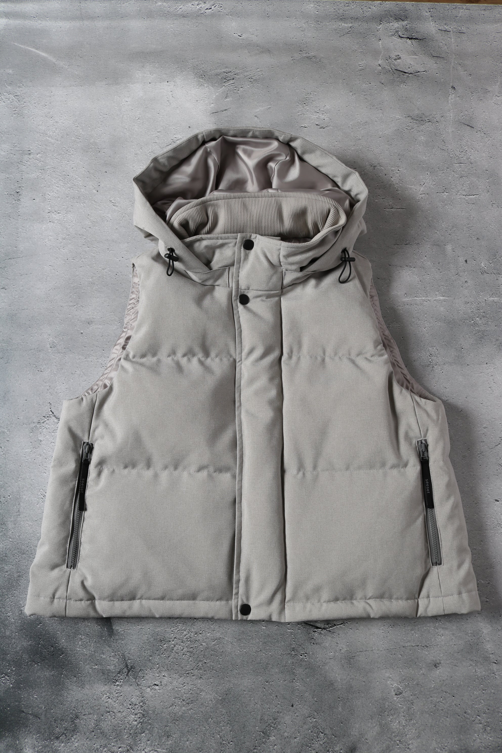 SEESET/UTILITY DOWN VEST/ダウンベスト/FREE/ポリエステル/GRY UTILITY DOWN VEST – seeset official